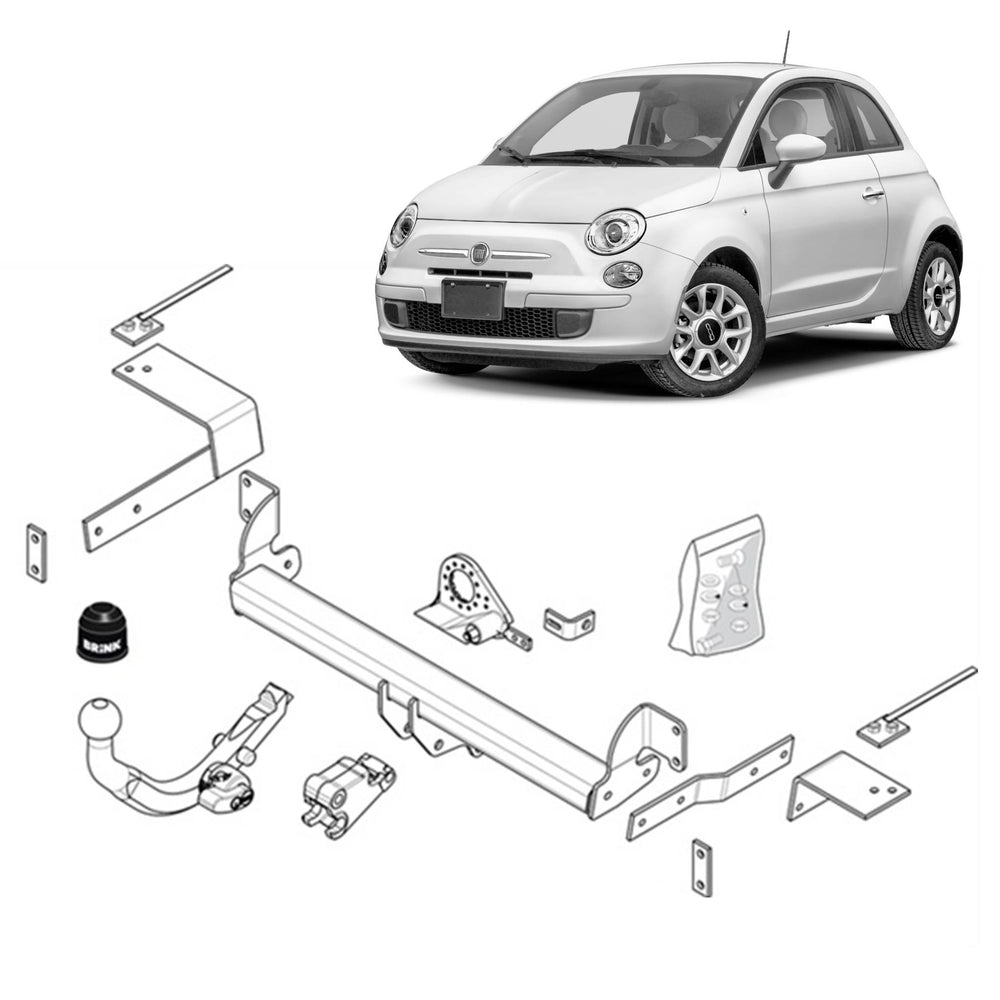 Brink Towbar for Fiat 500 C (09/2009 - on), 500C (09/2009 - on), Fiat 500 (07/2007 - on)