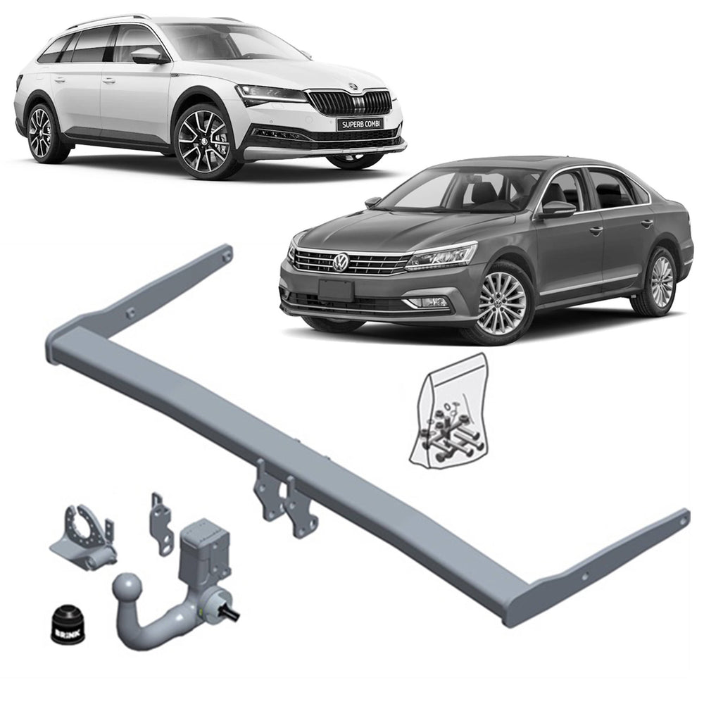 Brink Towbar for Skoda Superb (03/2015 - on), Skoda Superb (03/2015 - on), Volkswagen Passat (08/2014 - on), Volkswagen Passat (11/2016 - on)