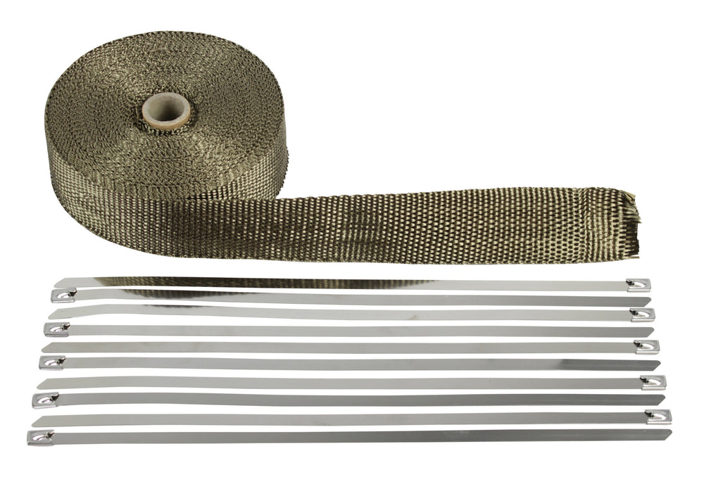 HEAT TAPE TITANIUM 51MM X 2MM X 15M WITH 10 CABLE TIES (CTS35008)