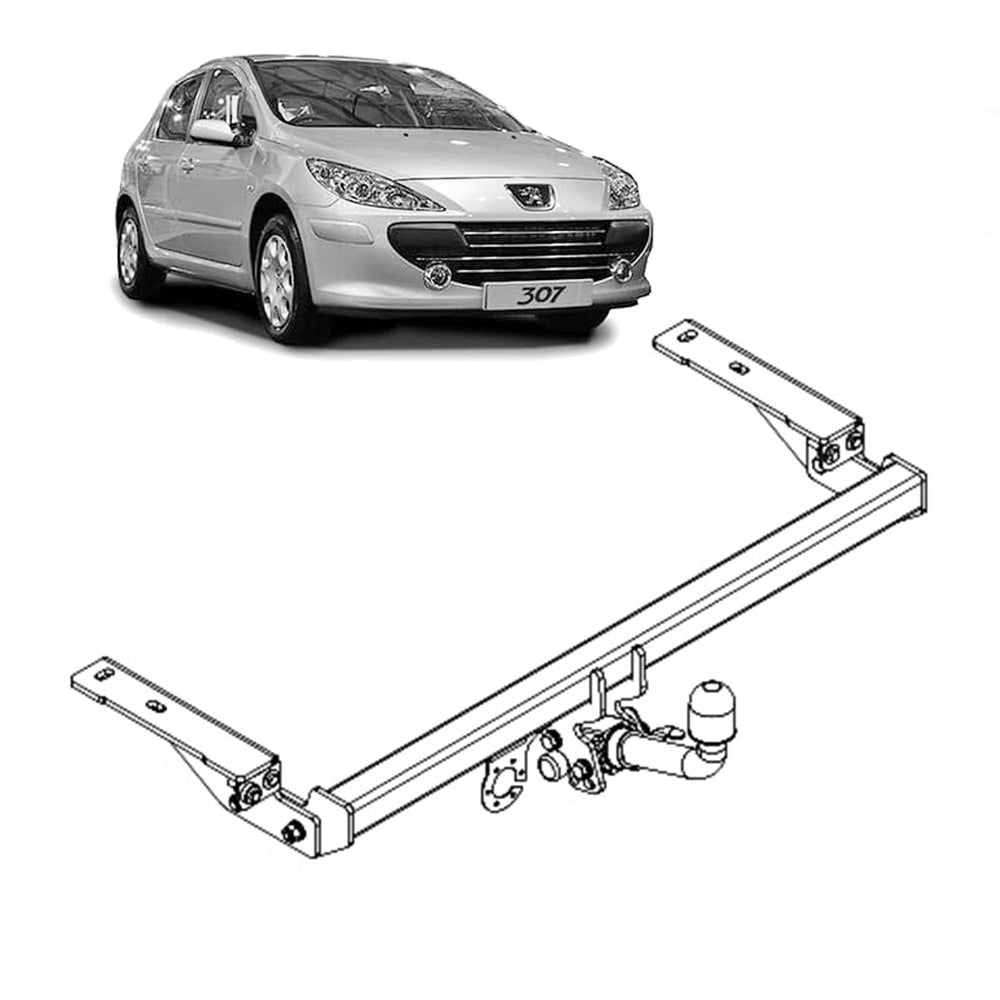 TAG Towbar for Peugeot 307 (08/2000 - 06/2008), 308 (09/2007 - 07/2011)